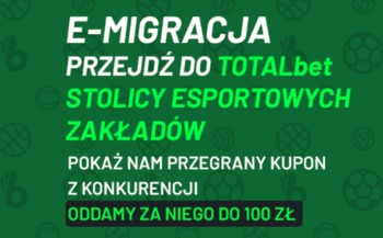 Kupon 100 zł za przegrany zakład u konkurencji